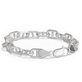 Sterling Silver Mariner Link Bracelet with Lobster Clasp from Nautical Treasure Jewelry In The Florida Keys